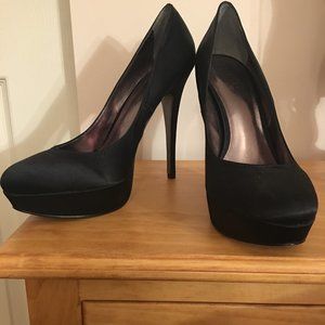 Charles by Charles David Black Satin Pumps